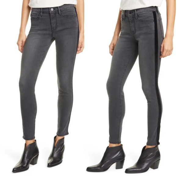Frame Denim Denim - Frame Le Skinny de Jeanne Velvet Stripe Jeans 31